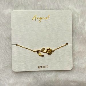 Gold sunflower bracelet